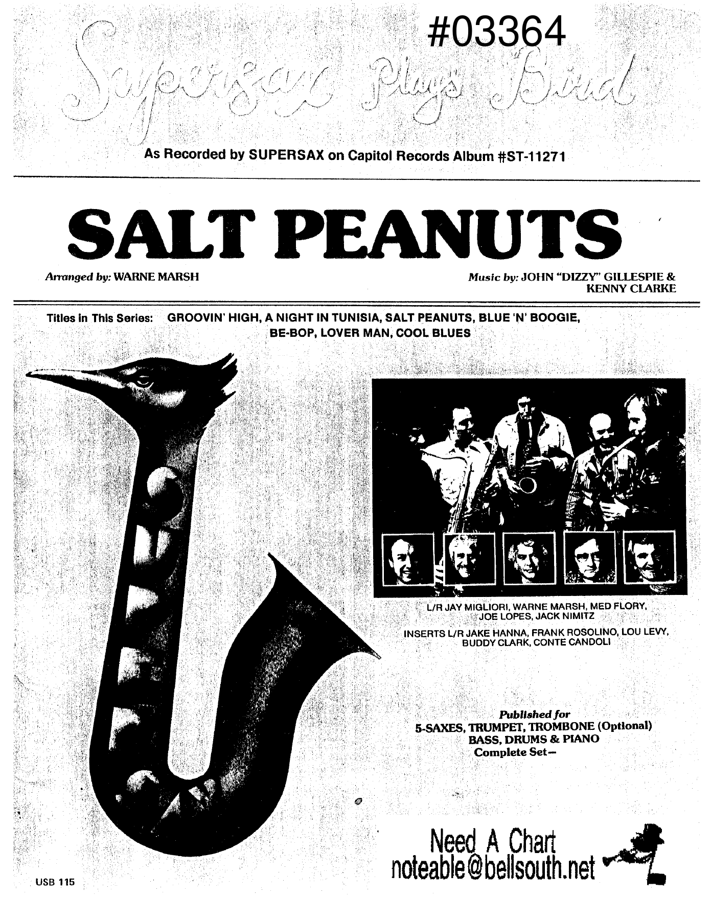 Salt Peanuts — sheet music cover (first page)