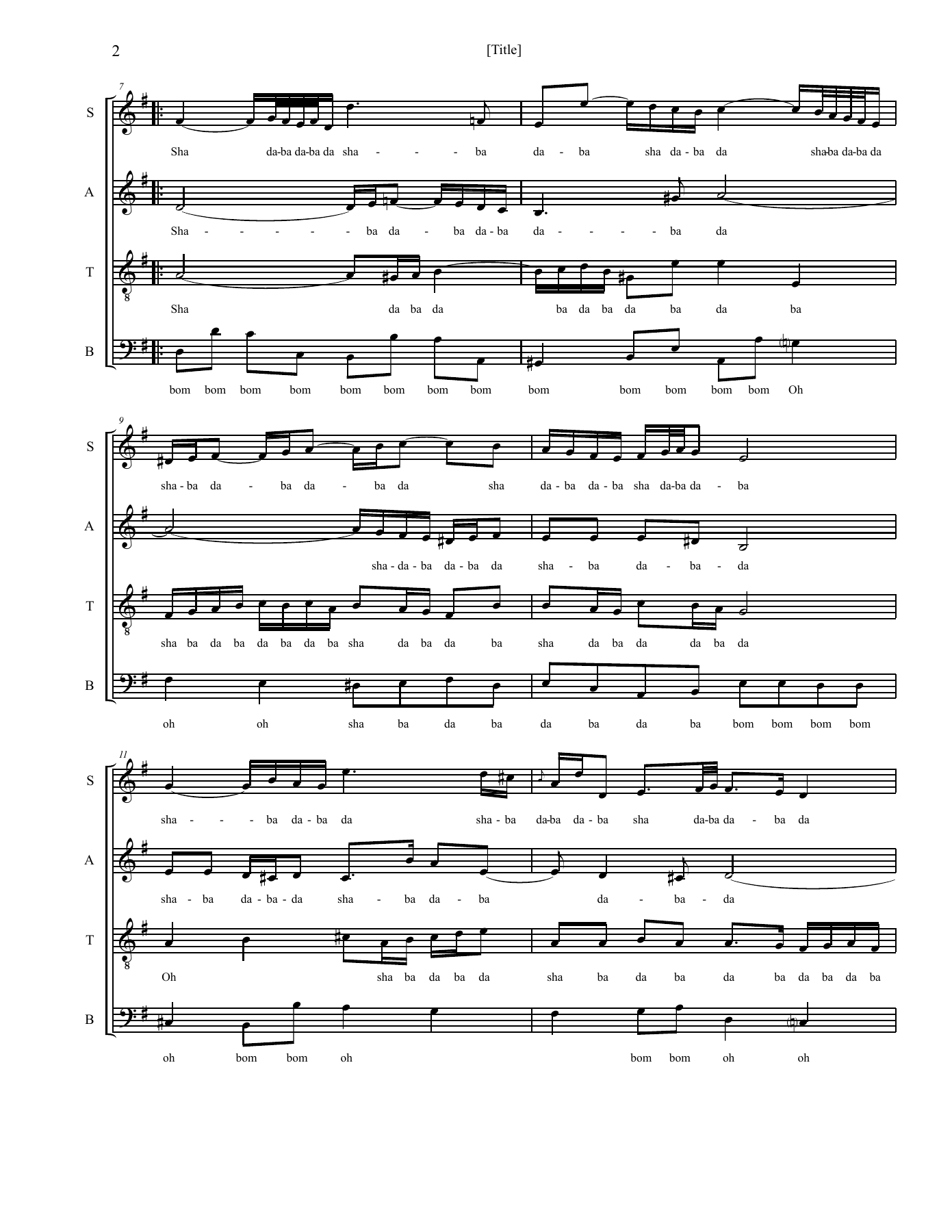 Aria (Suite n3) J.S. Bach — page 2