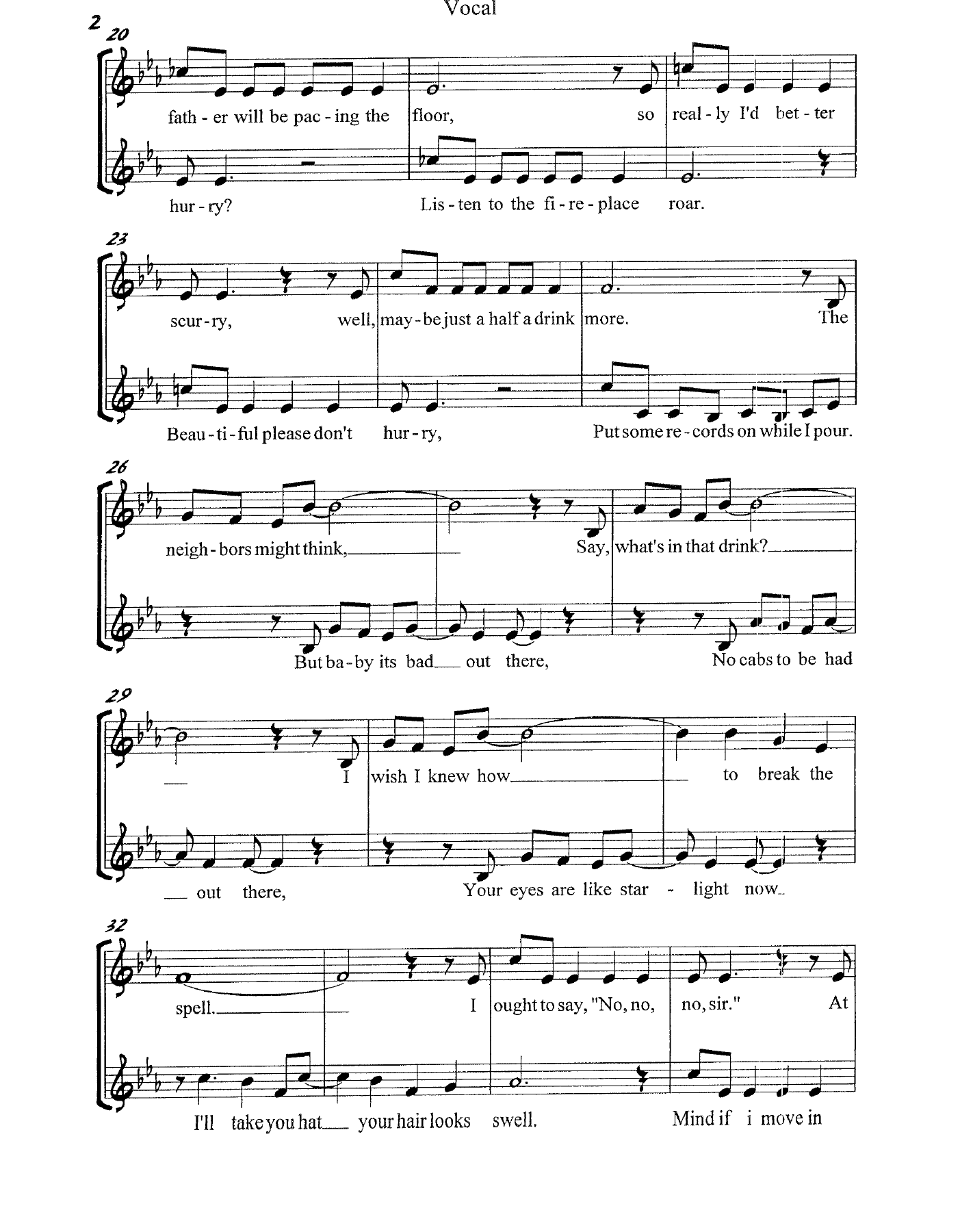 Baby, It's Cold Outside (M.Amy) Vocal Duet — page 2