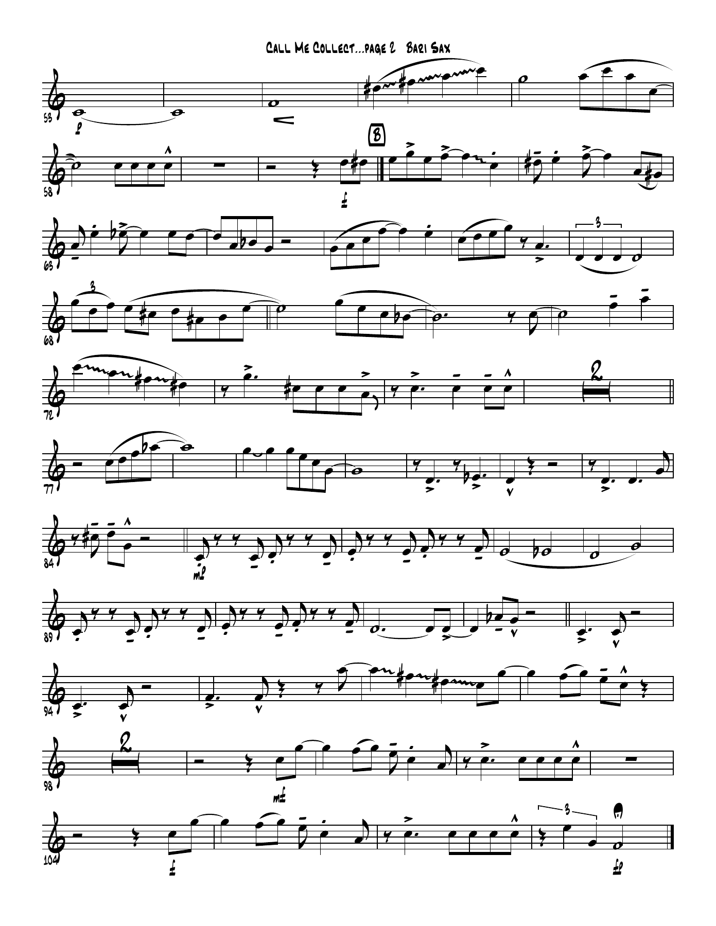 Call Me Collect (D.Bandman) Voc — page 2