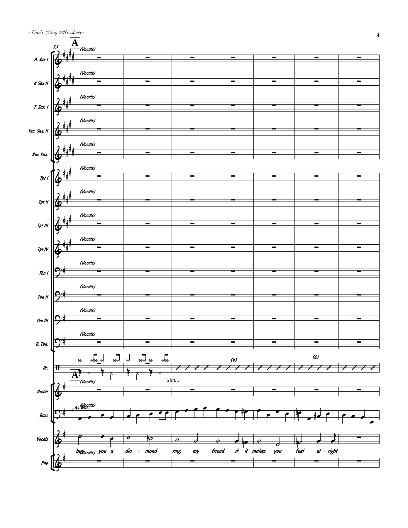 Can't Buy Me Love (S.Evans) M.Buble — page 3