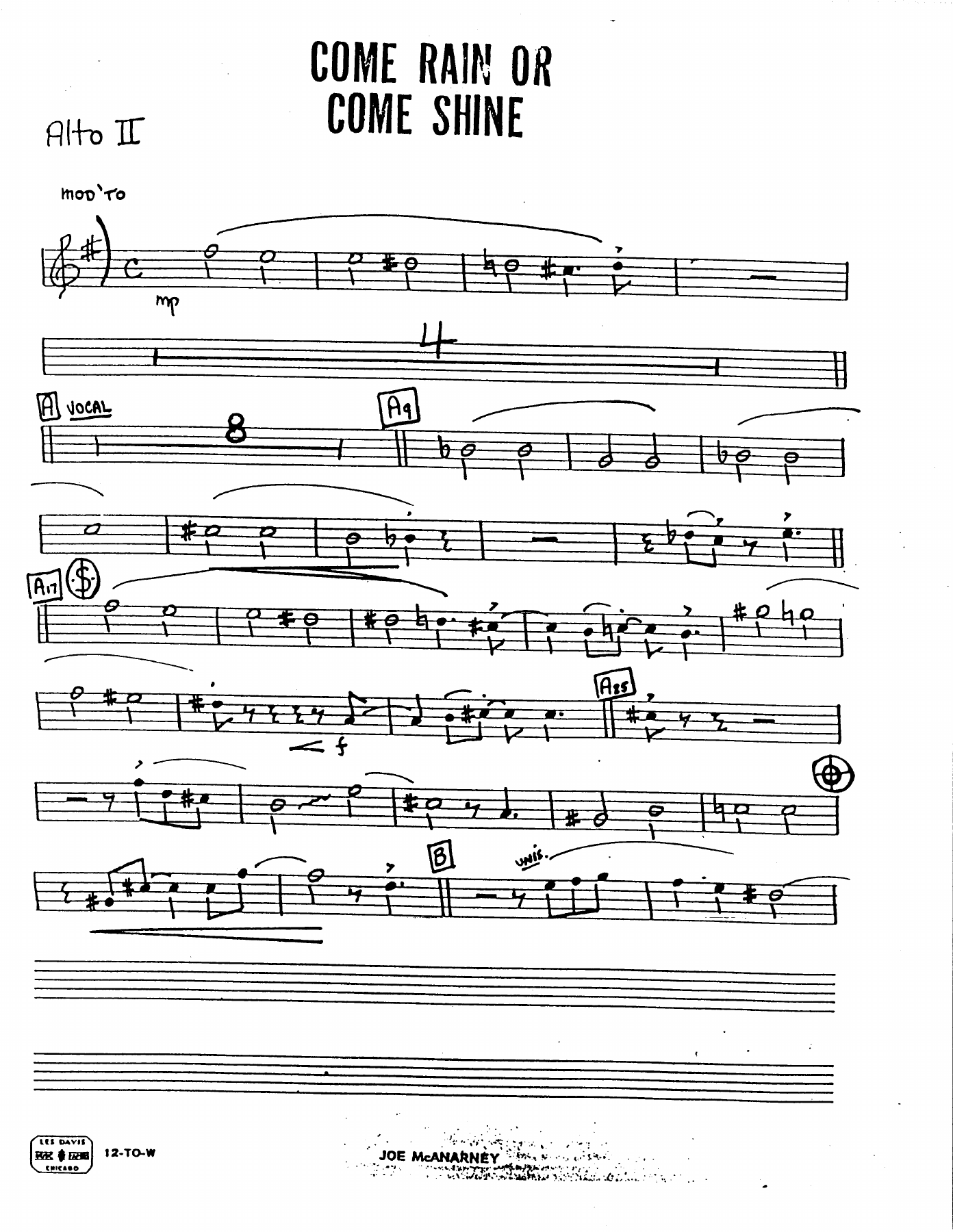 Come Rain Or Come Shine (J.McAnarney)-Vocal in Bb — page 3