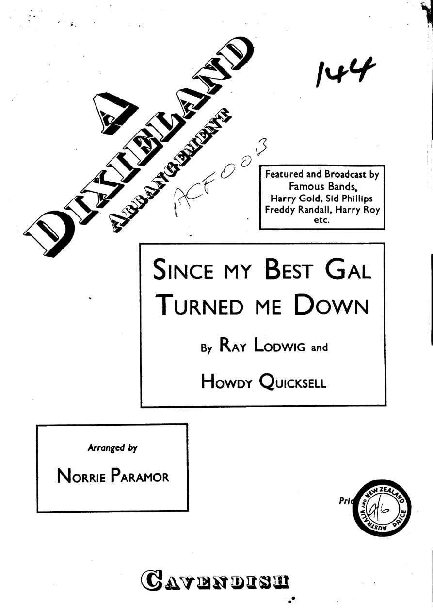Since My Best Gal Turned Me Down — page 1