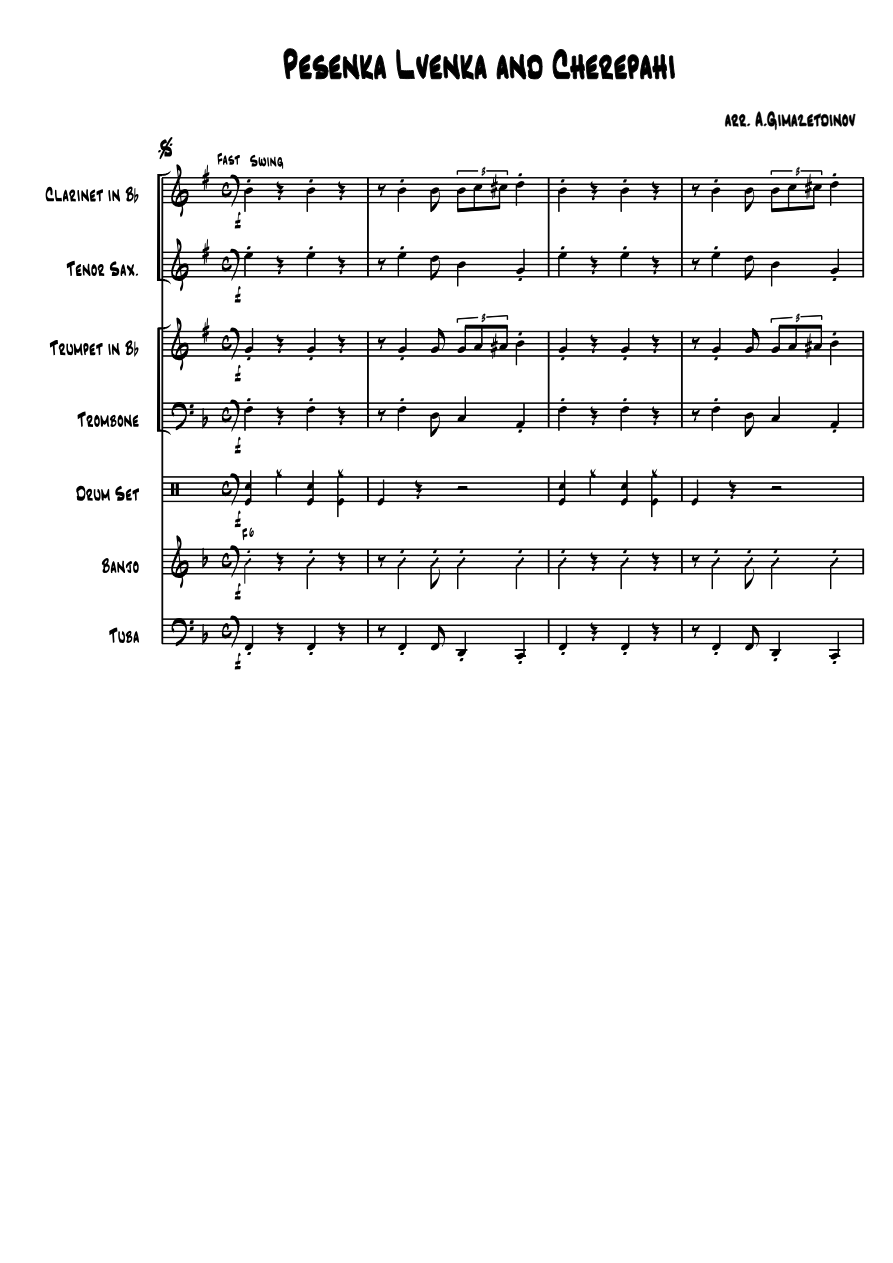 Dixie — sheet music cover (first page)