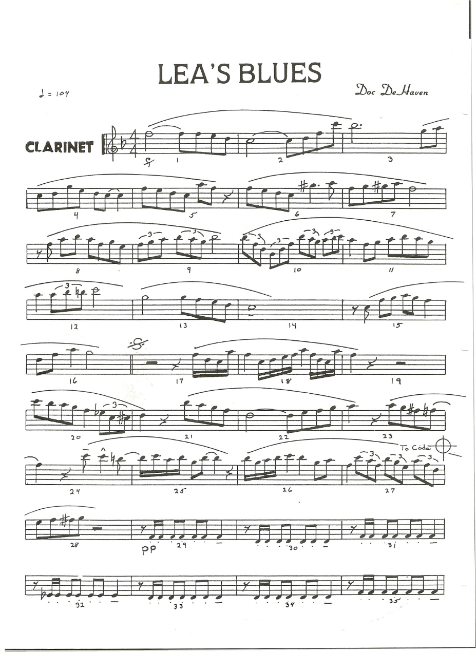 Lea's Blues — sheet music preview