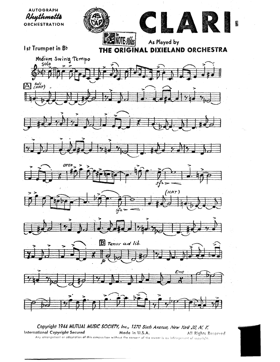 Clari-Jama — sheet music preview