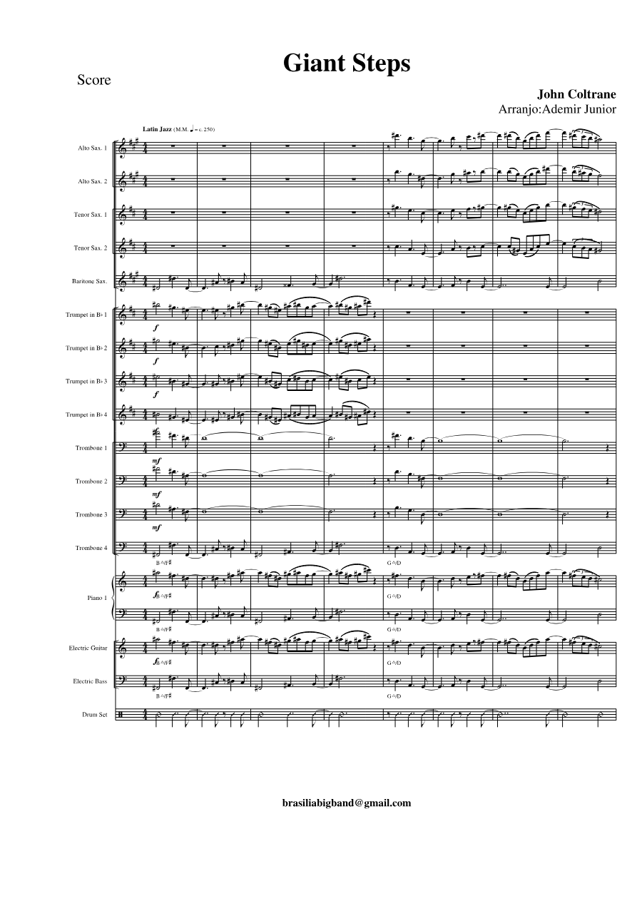 Giant Steps — sheet music cover (first page)