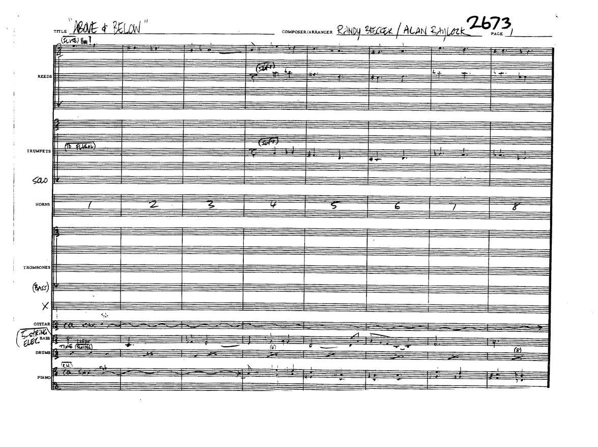 Above And Below (R.Brecker-A.Baylock) MP3 — Big Band sheet music arranged by Alan Baylock | Jazz Standard