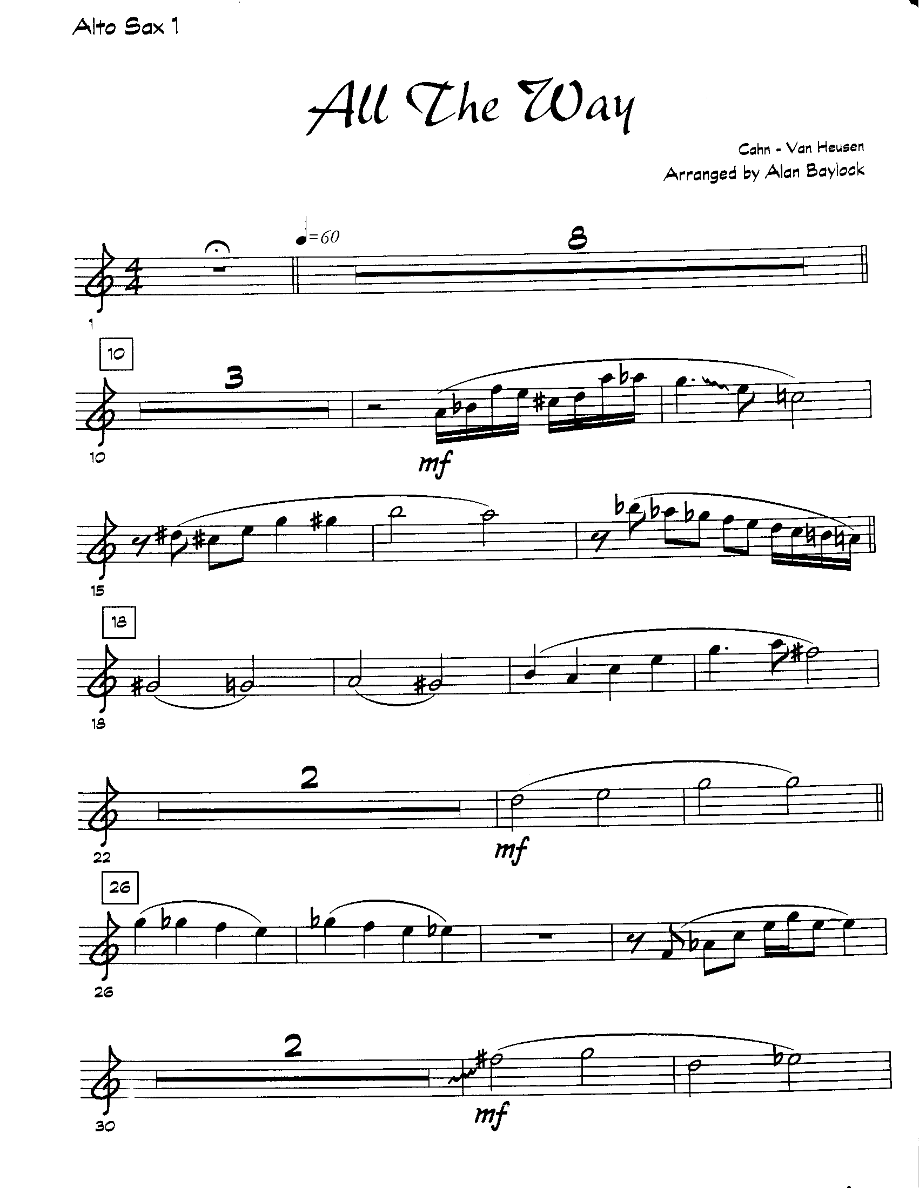 All The Way (A.Baylock) MP3 — sheet music preview
