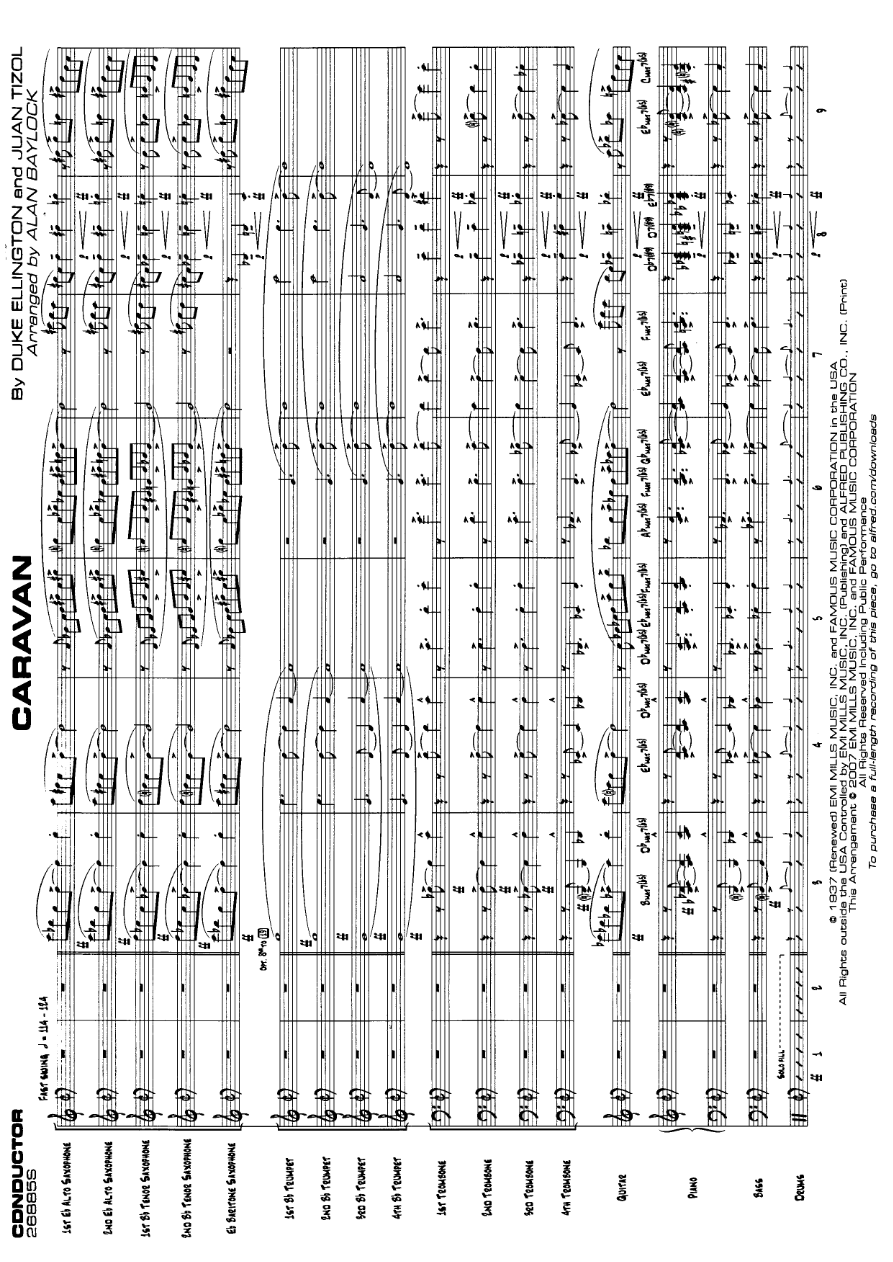 Caravan (A.Baylock) MP3 — Big Band sheet music arranged by Alan Baylock | Jazz Standard