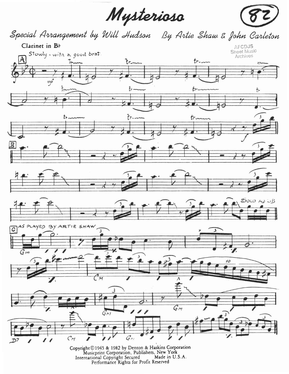 Mysterioso no Pno — sheet music preview