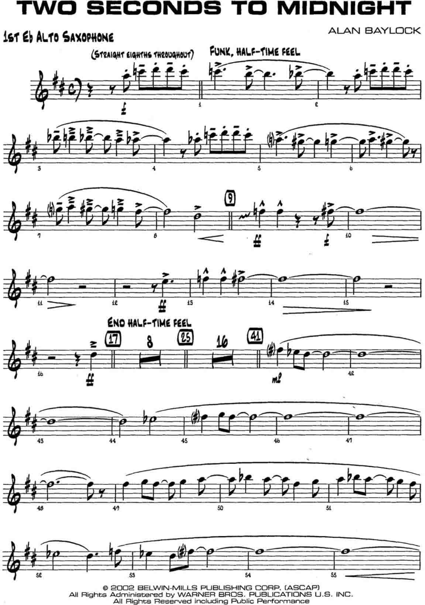 Two Seconds To Midnight (A.Baylock) MP3 — sheet music preview