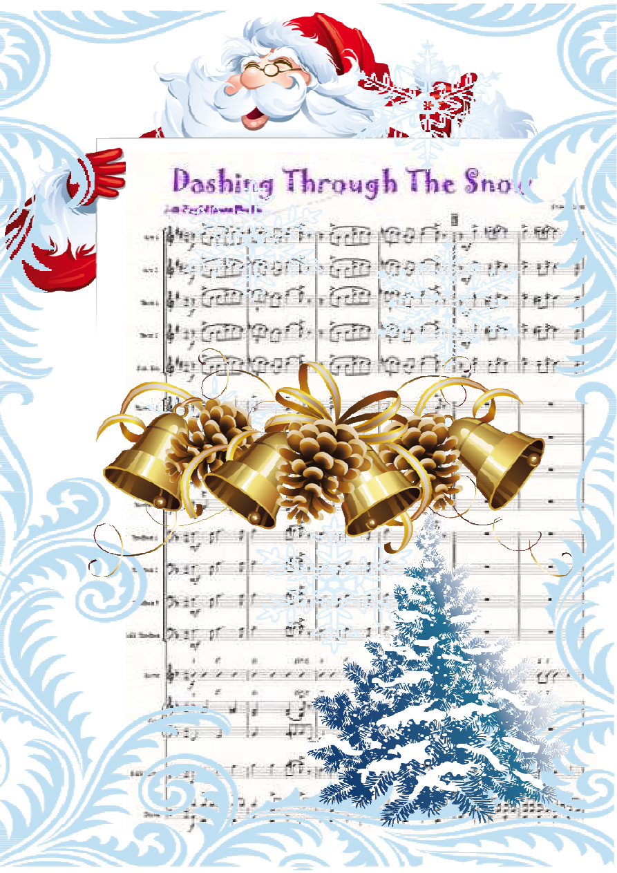 Dashing Through The Snow — sheet music cover (first page)