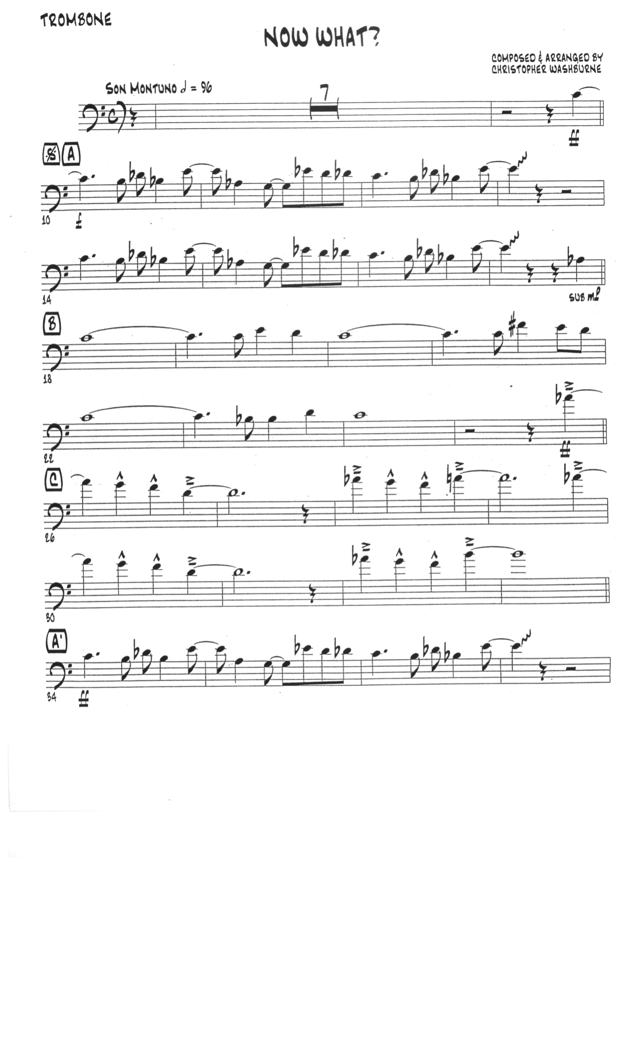 Now What — sheet music preview