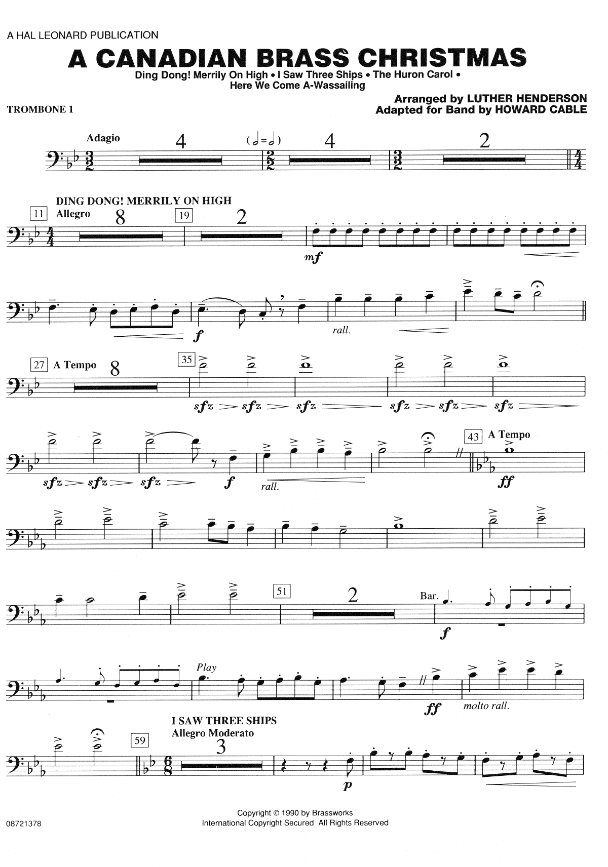 Canadian Brass Christmas-Trombon1 — sheet music preview