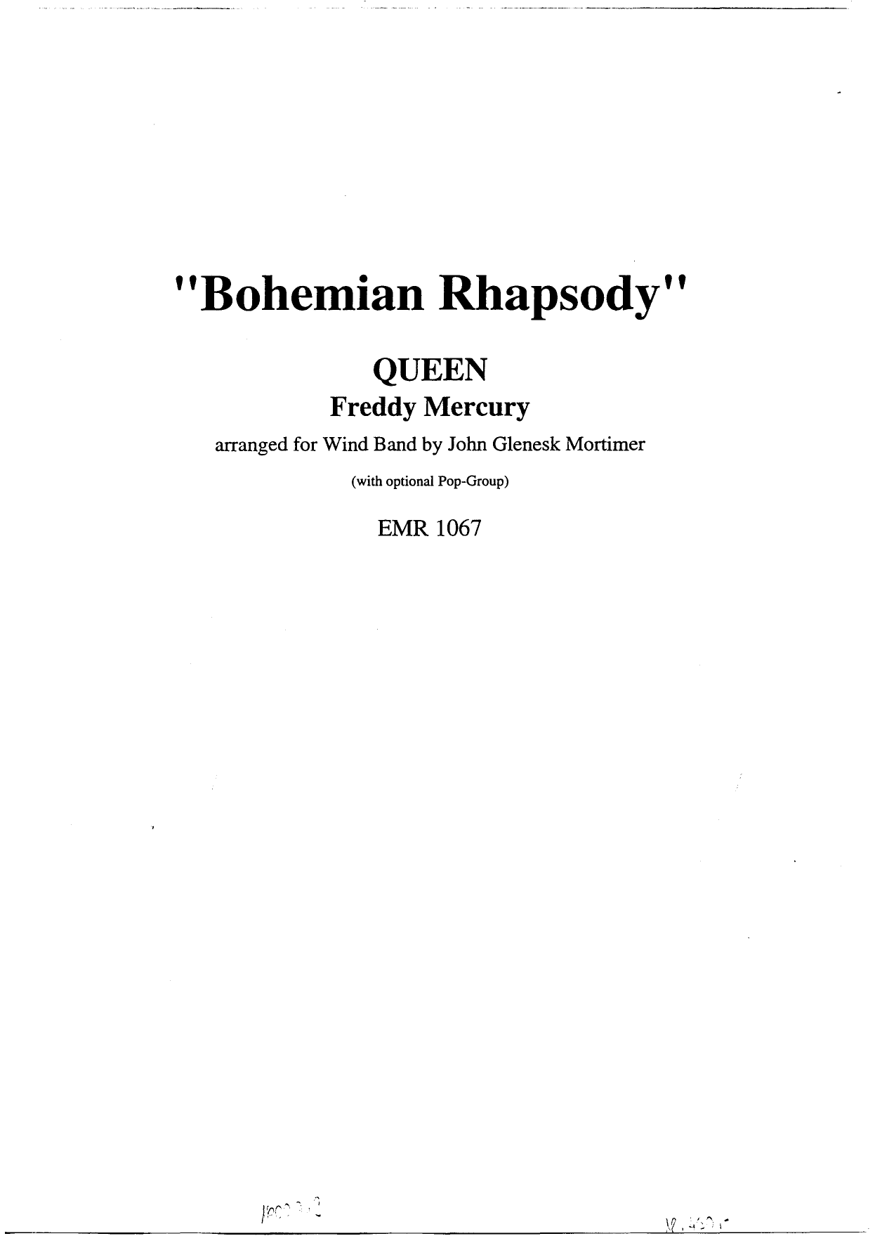 Bohemian Rhapsody — sheet music preview