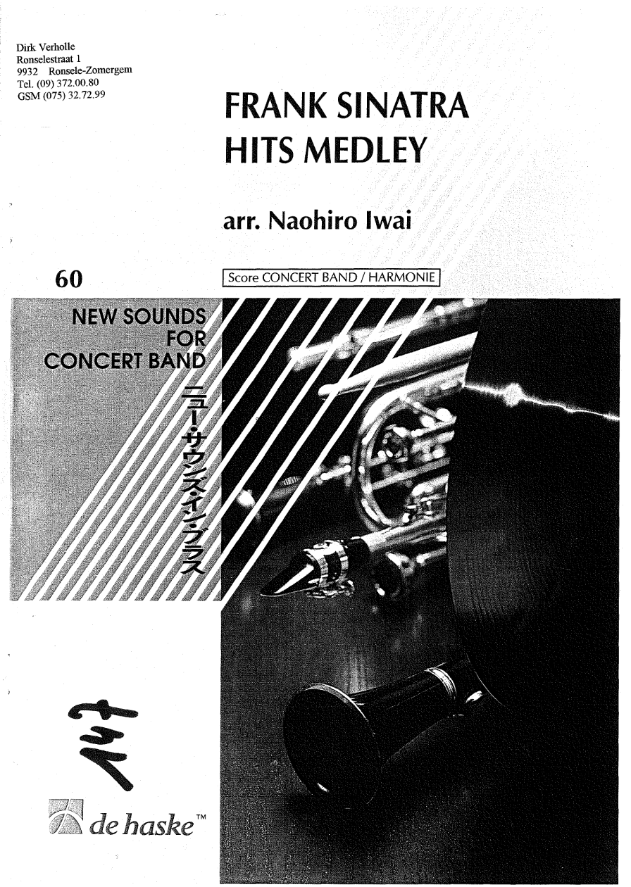 Frank Sinatra Hits Medley (N.Iwai) — concert_band sheet music arranged by Naohiro Iwai | Jazz Vocal