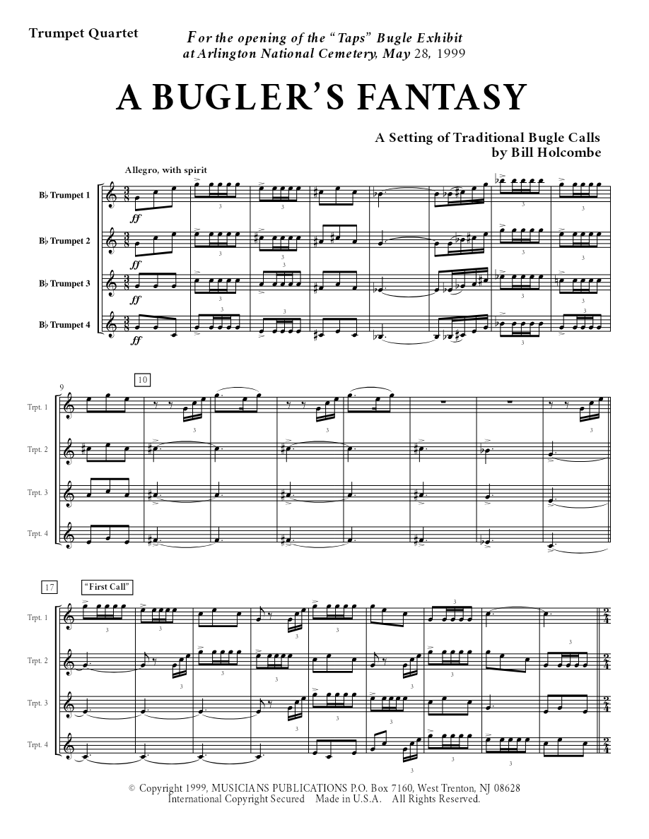 06.-Buglers-Fantasy — sheet music cover (first page)