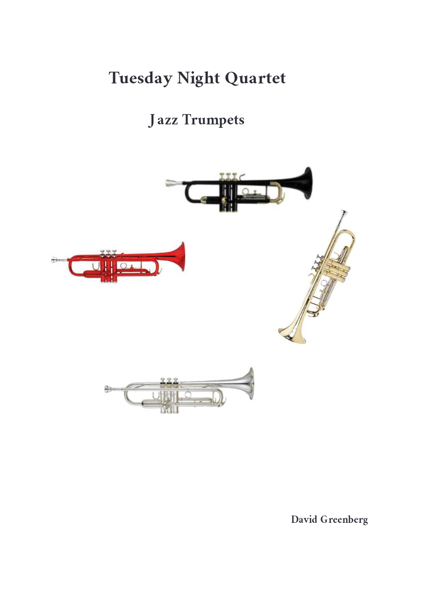 Quartet trumpet — sheet music cover (first page)
