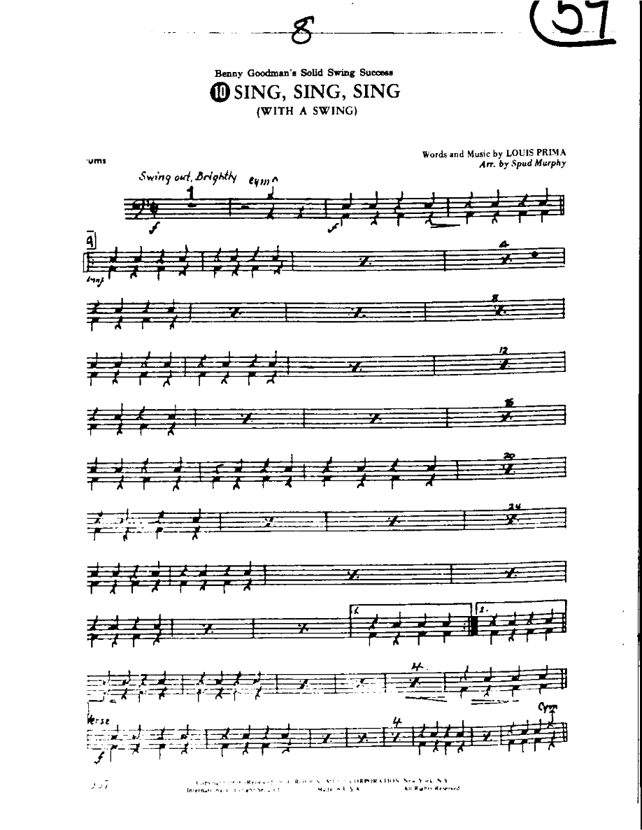 Sing-Drums — sheet music preview