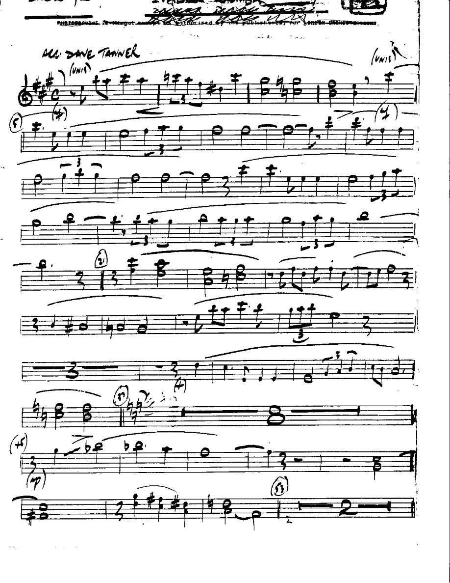 Italian Rhumba-Tenor — Small Ensemble sheet music arranged by Mr. X | Latin Jazz