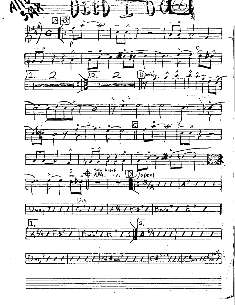 Deed I Do-Alto — sheet music cover (first page)