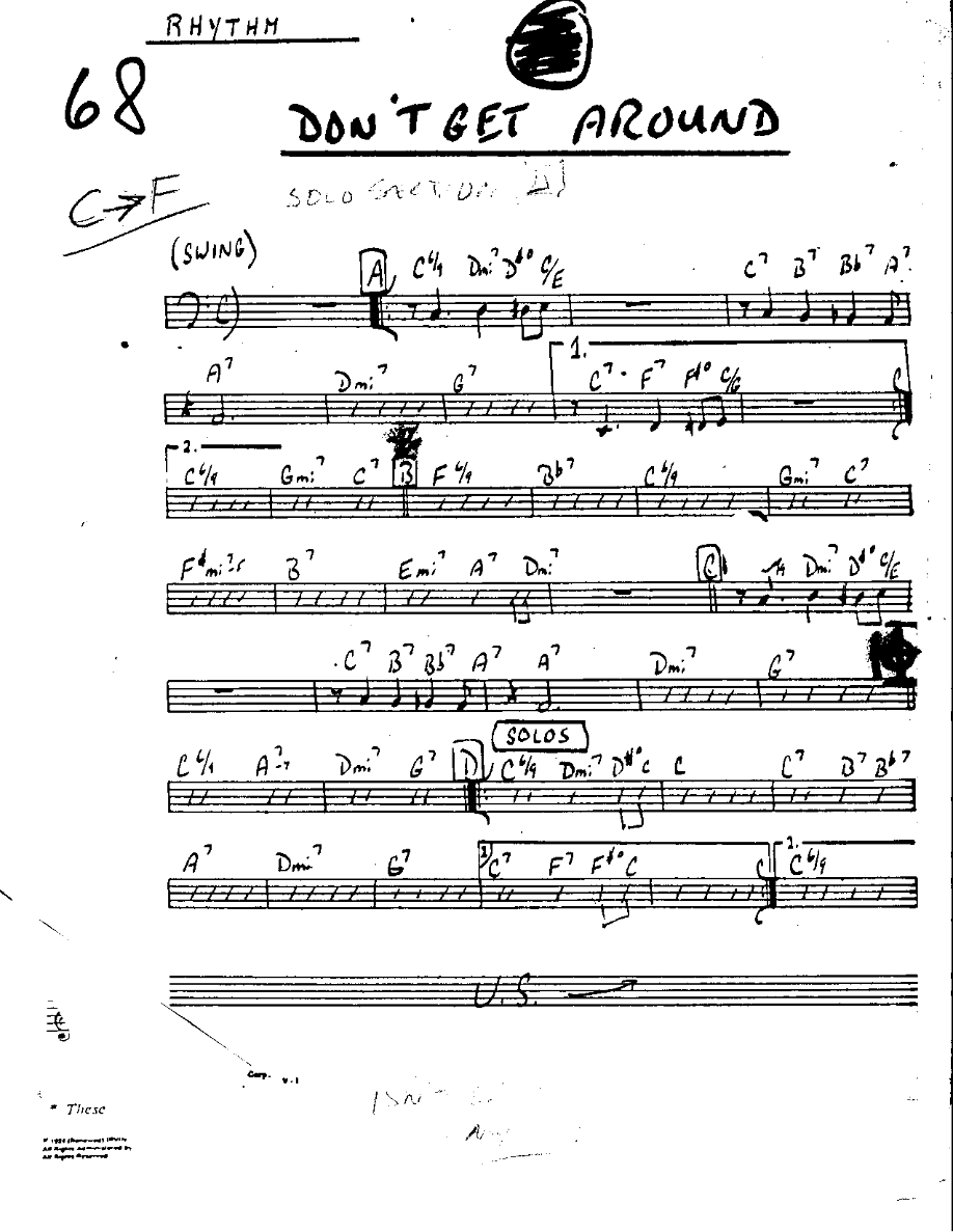 Dont get around much anymore-Piano — sheet music cover (first page)