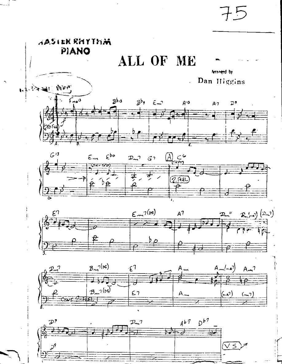 All of Me-Bass — sheet music cover (first page)
