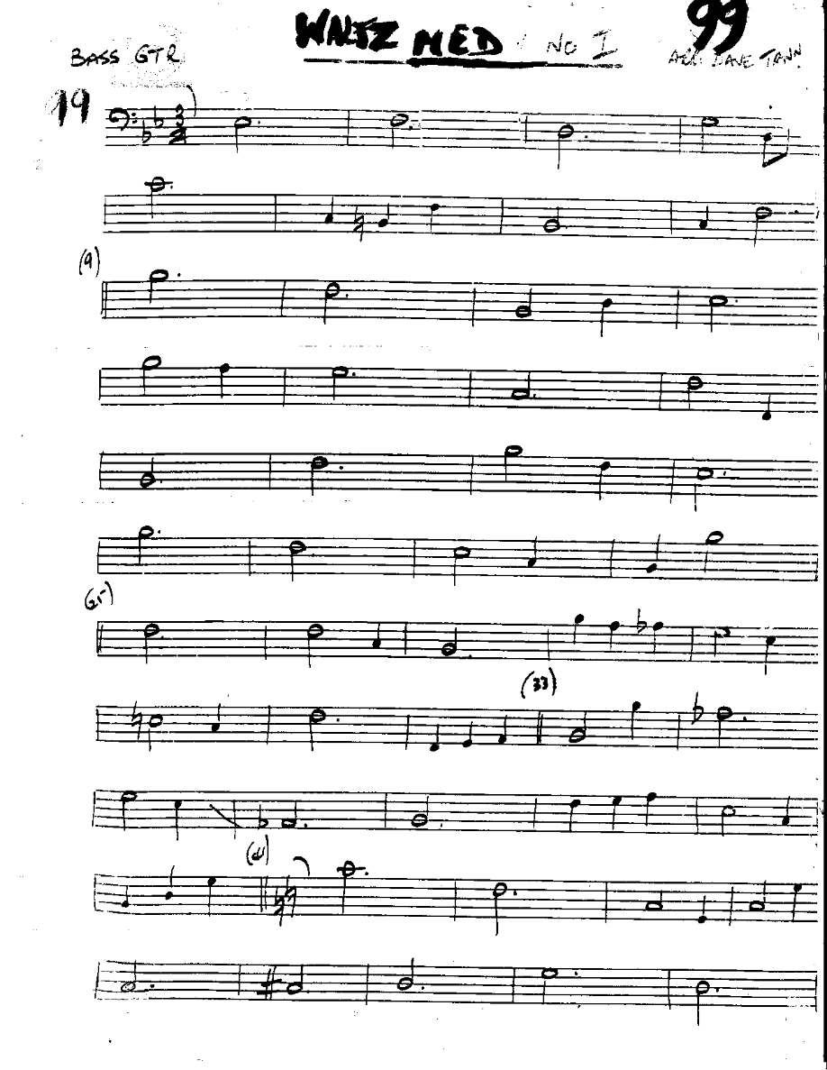 Waltz Medley-Bass — sheet music preview