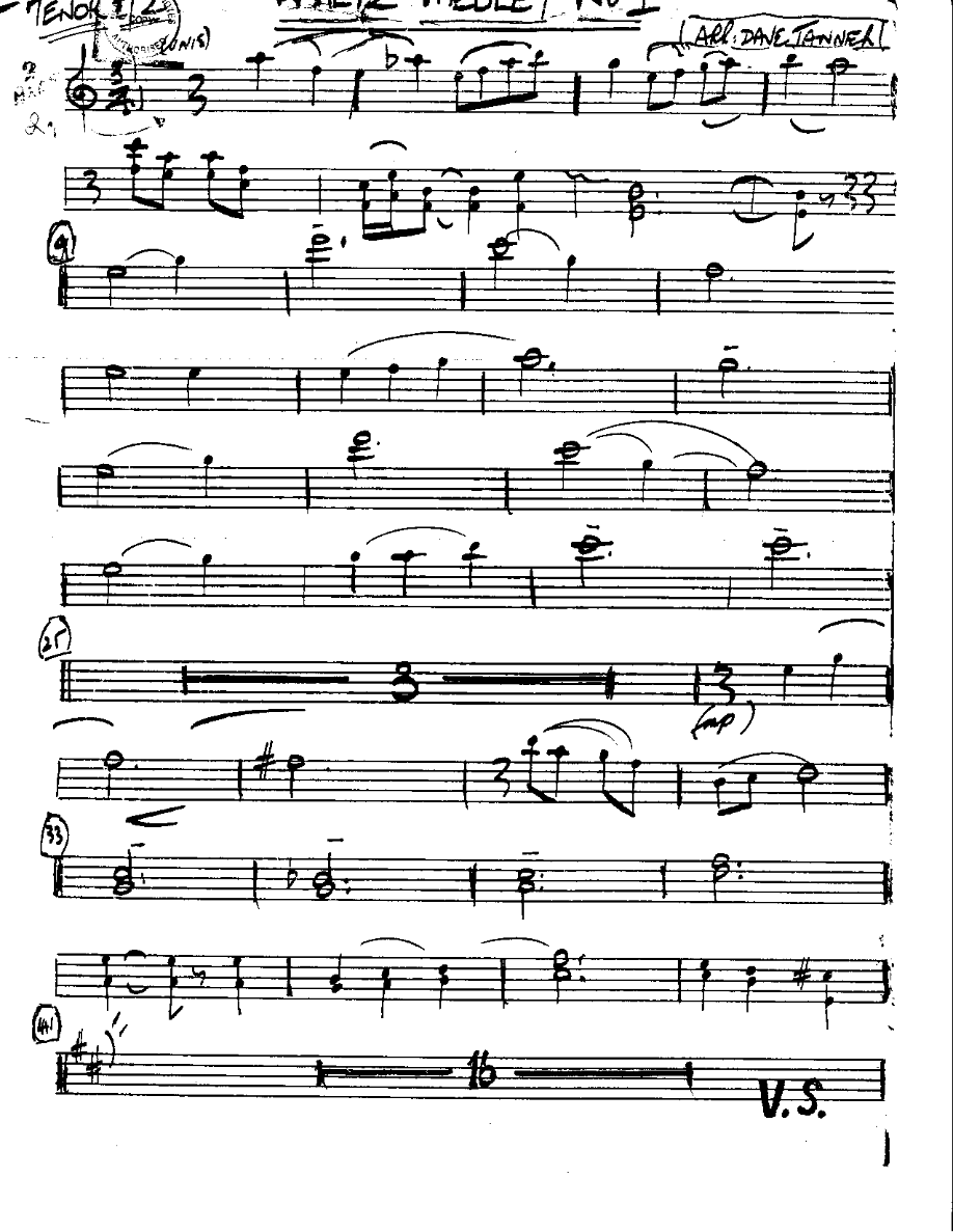 Waltz Medley-Tenor — sheet music preview