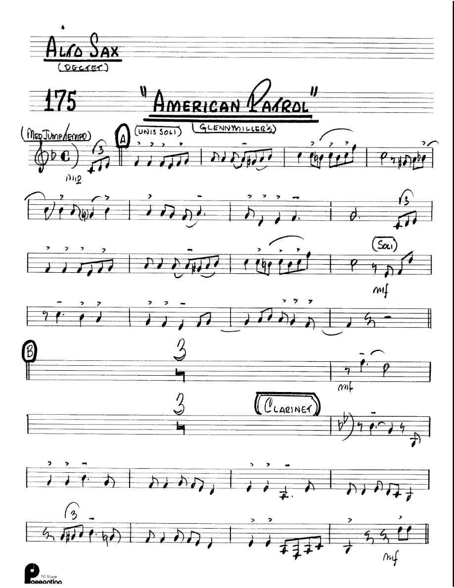 American Patrol (Kenton Dectet #175) 3213 — sheet music preview