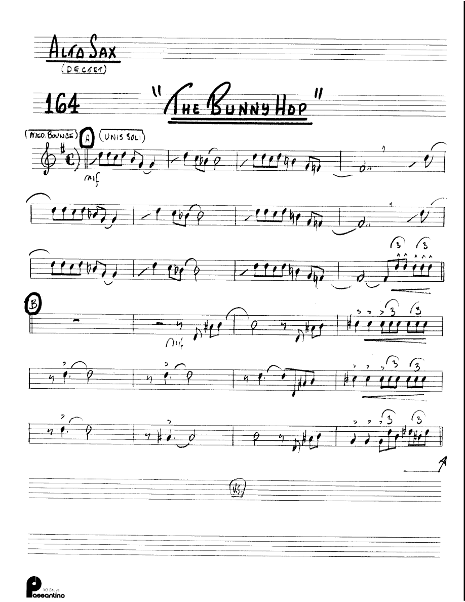 Bunny Hop, The (Kenton Dectet #164) 3213 — sheet music preview