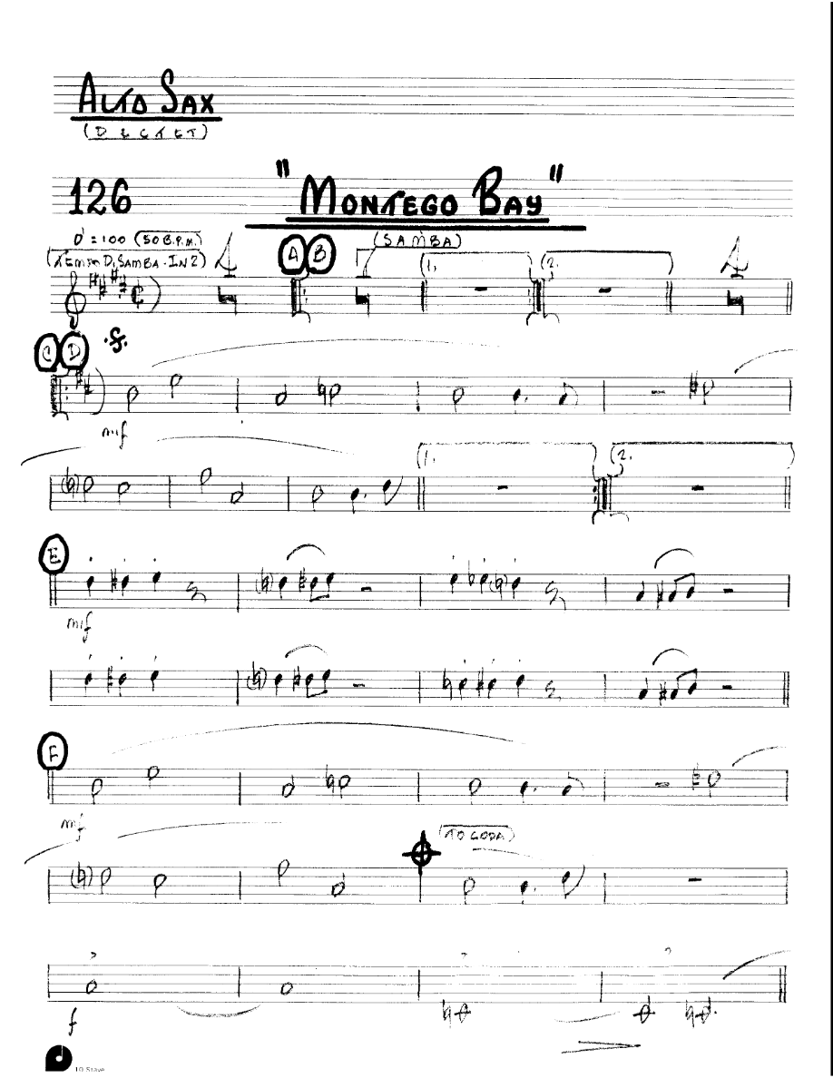 Montego Bay (Kenton Dectet #126) 3213 — sheet music preview