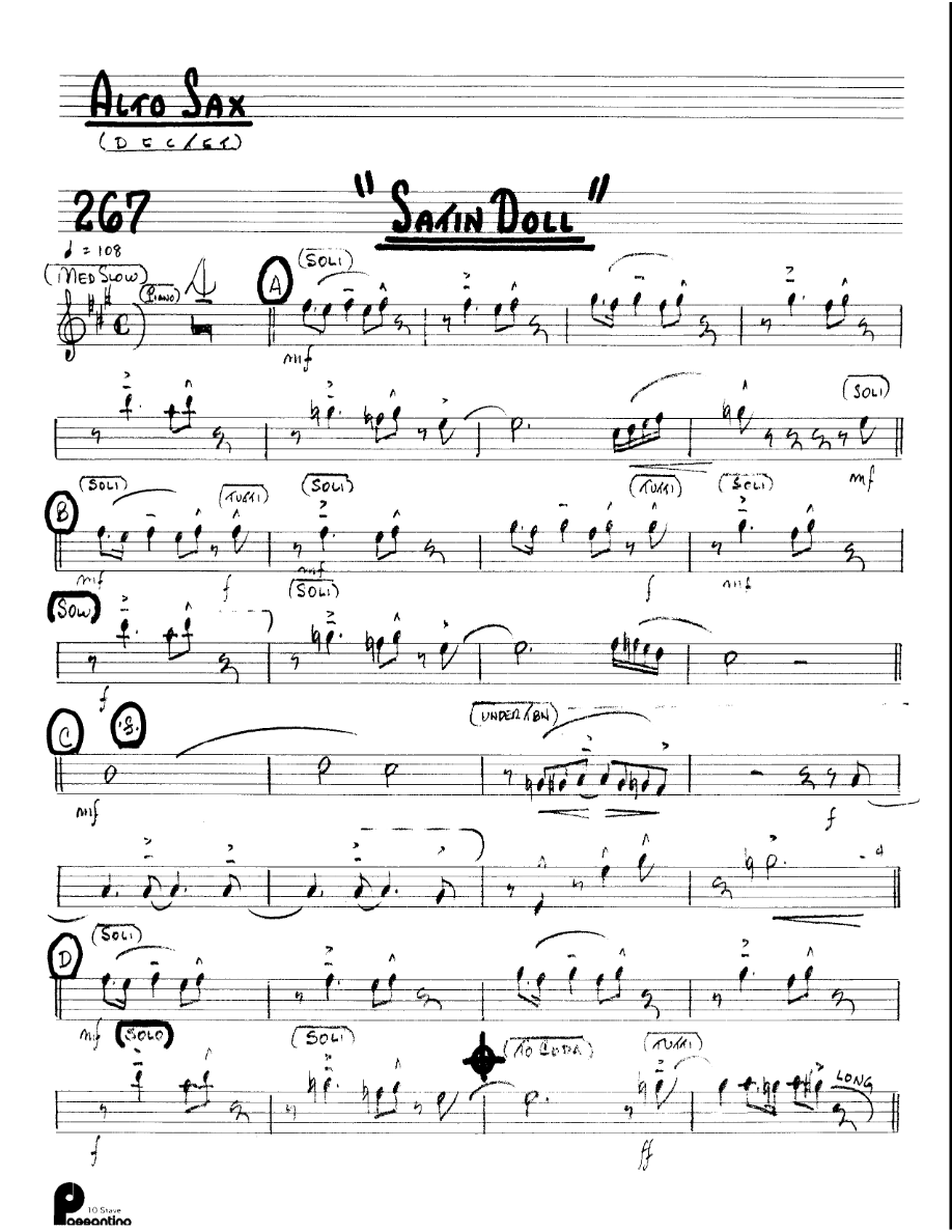 Satin Doll (Kenton Dectet #267) 3213 — sheet music preview