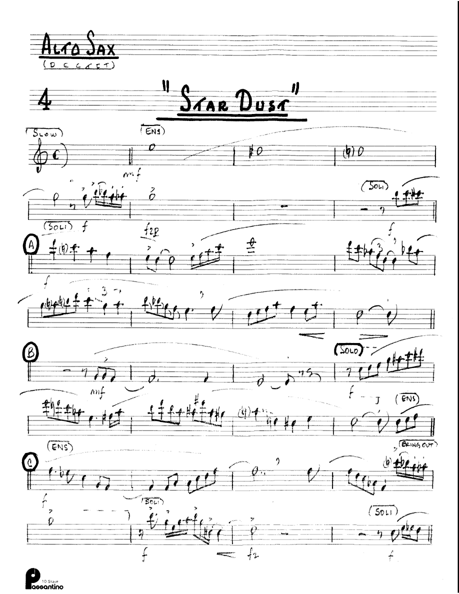 Star Dust (Kenton Dectet #004) 3213 — sheet music preview