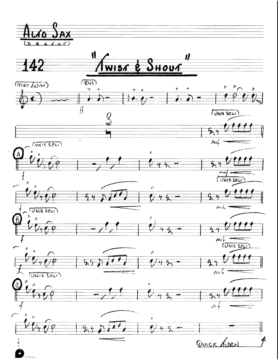 Twist & Shout (Kenton Dectet #142) 3213 — sheet music preview