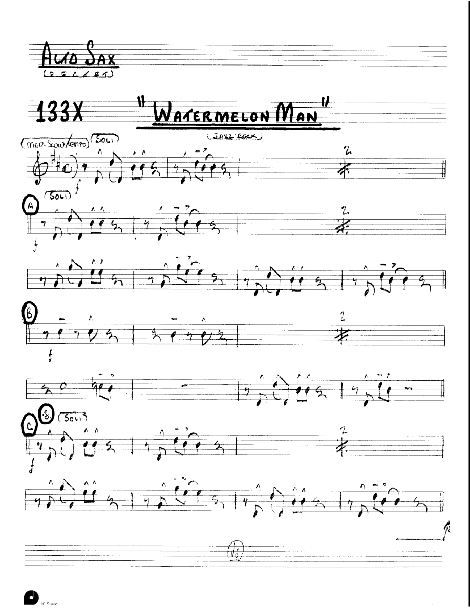 Watermelon Man (Kenton Dectet #133X) 3213 — sheet music preview