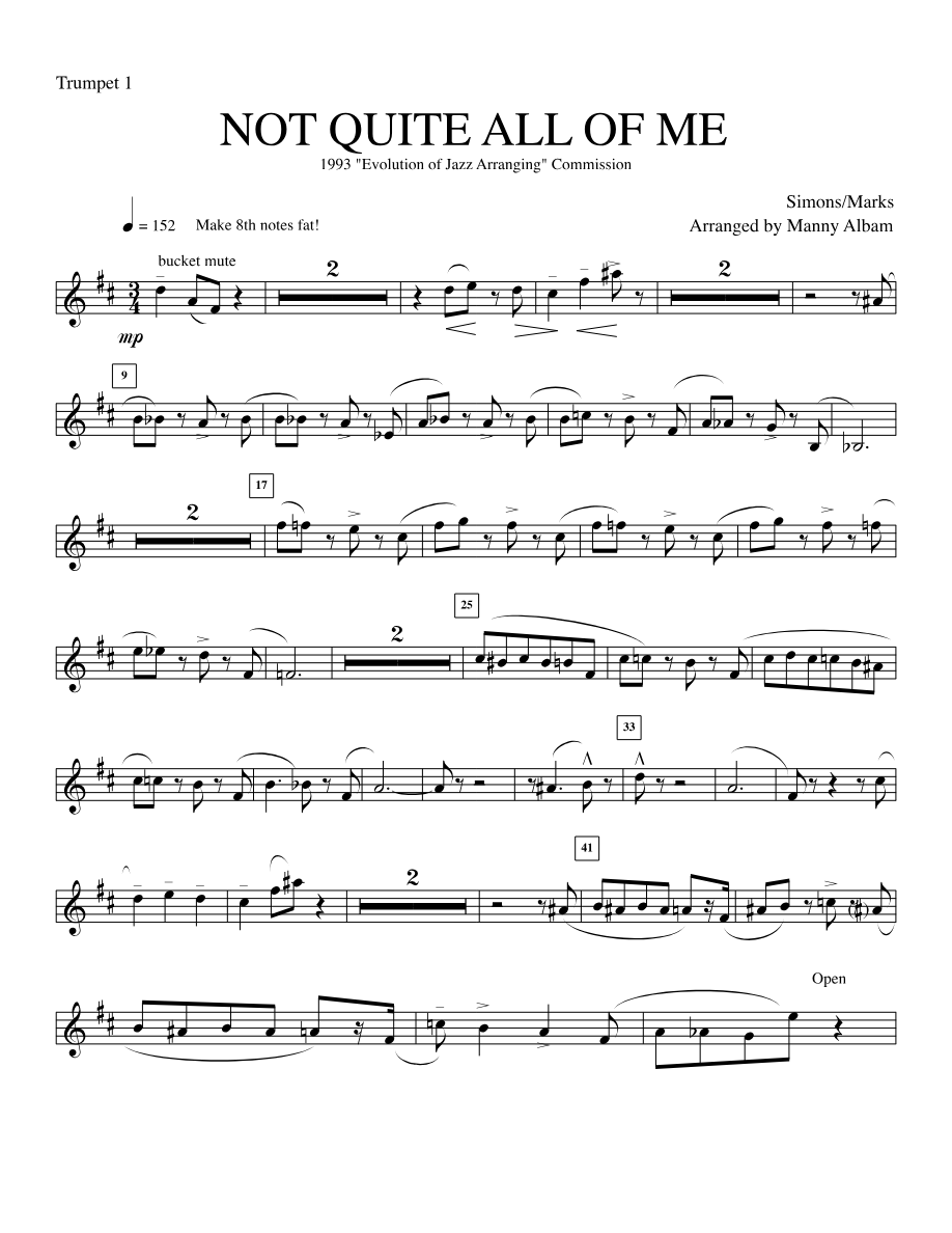 5. trmpt — sheet music cover (first page)