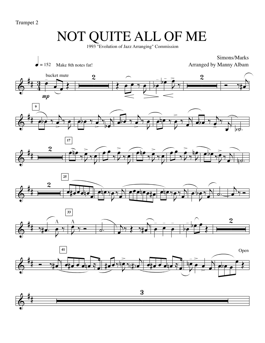 6. trmpt — sheet music cover (first page)
