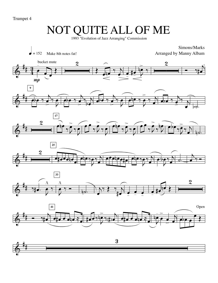8. trmpt — sheet music cover (first page)