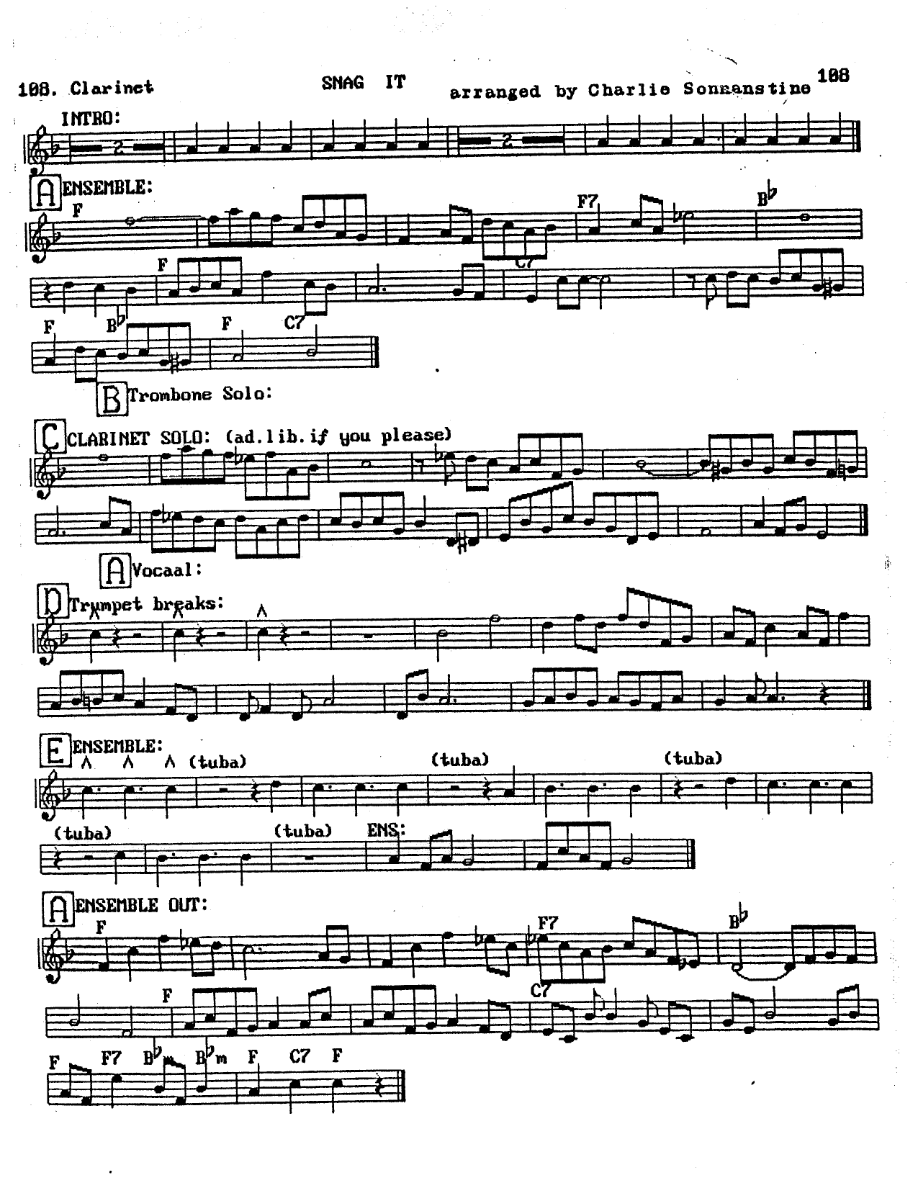 Snag It - Sonnanstine & Wetterau - Handwritten — sheet music preview