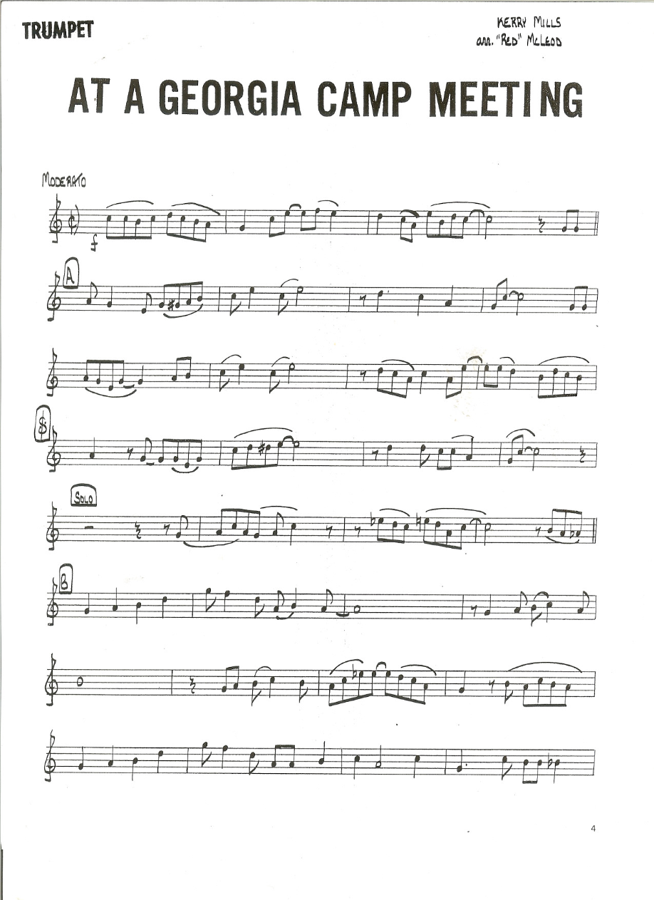At A Georgia Camp Meeting — sheet music preview