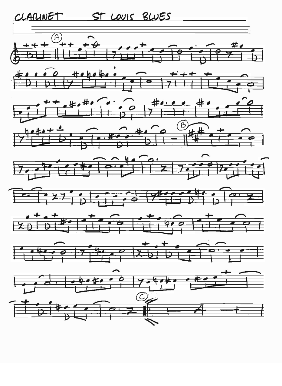 St. Louis Blues — sheet music cover (first page)