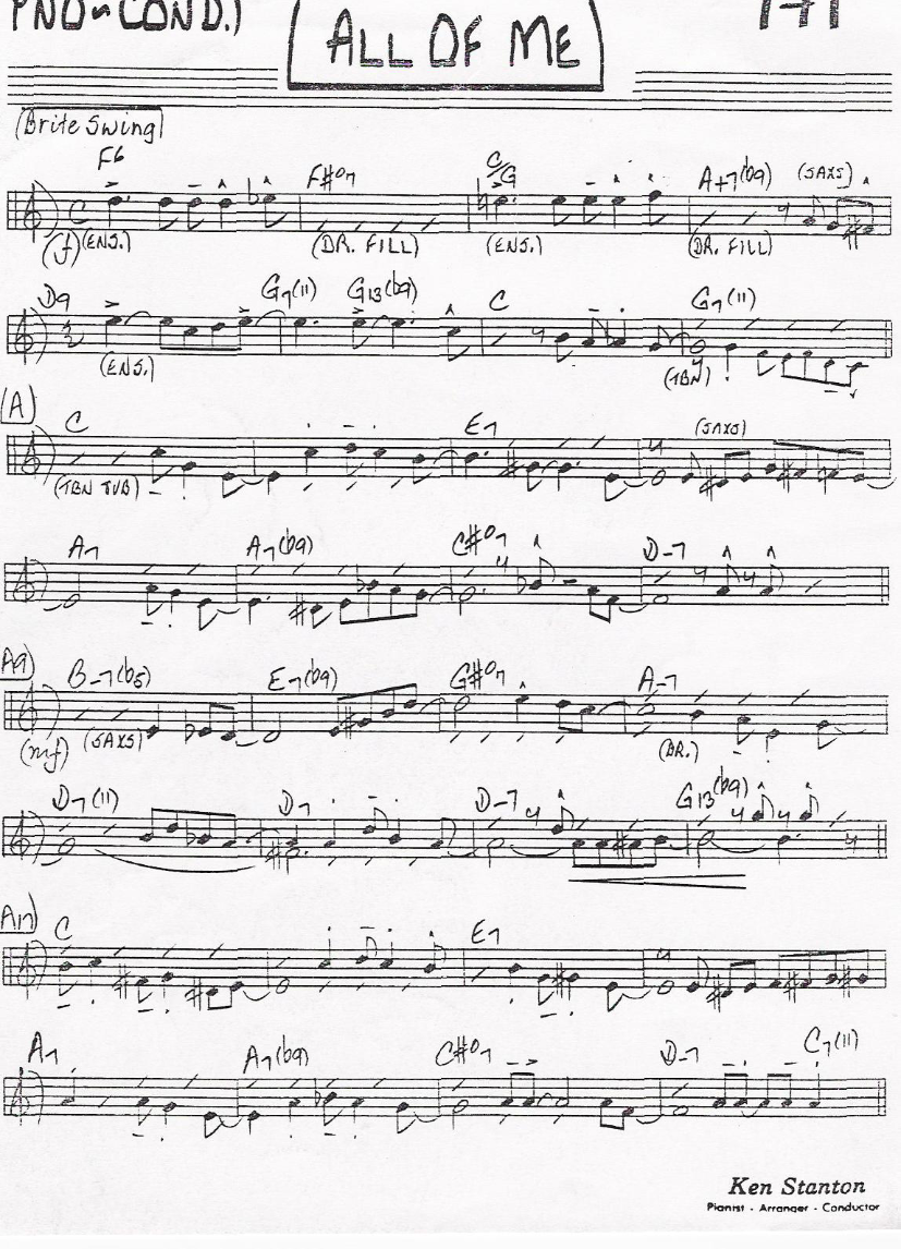 PIANO 171 all of me — sheet music cover (first page)