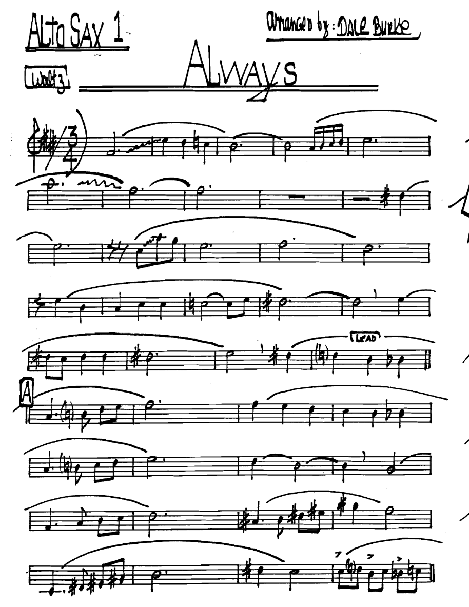 Always Altosax1 — sheet music cover (first page)