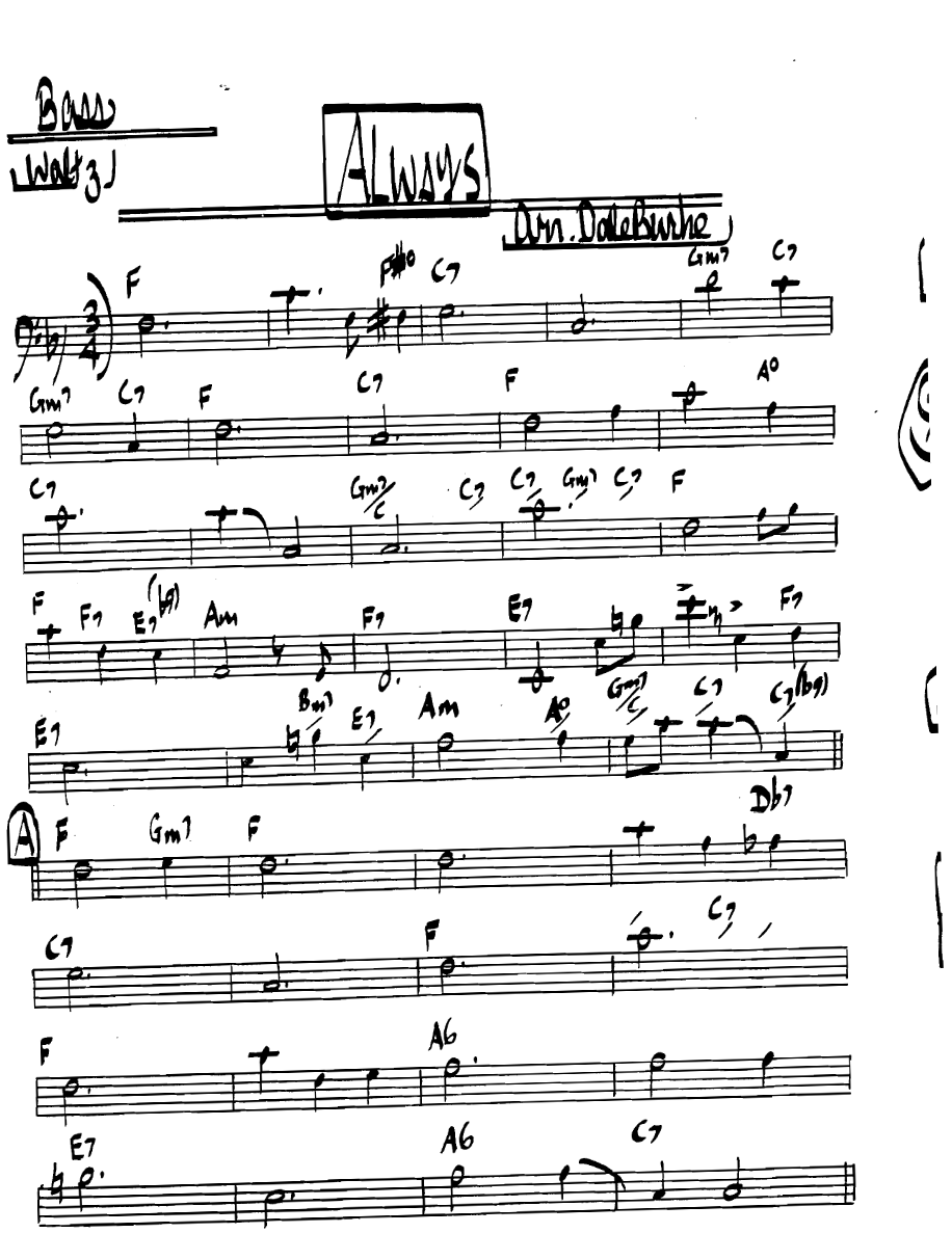 Always Bass — sheet music preview