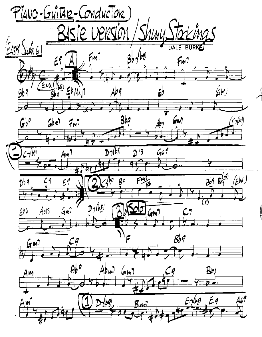 7piece piano guitar conductor — sheet music cover (first page)