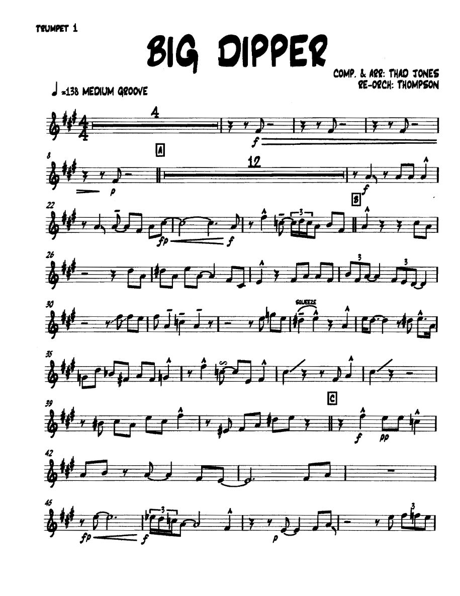 Bigdipper Trumpet1 — sheet music preview