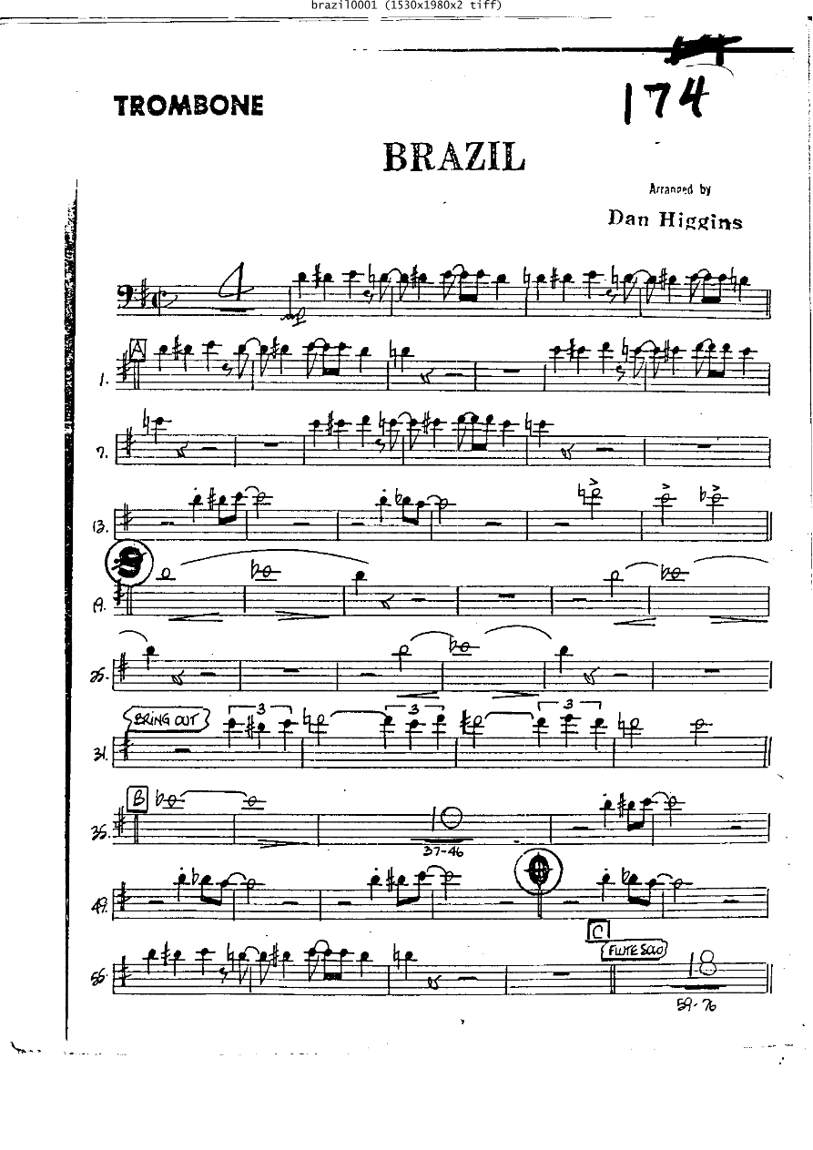 Brazil - Trb — sheet music cover (first page)