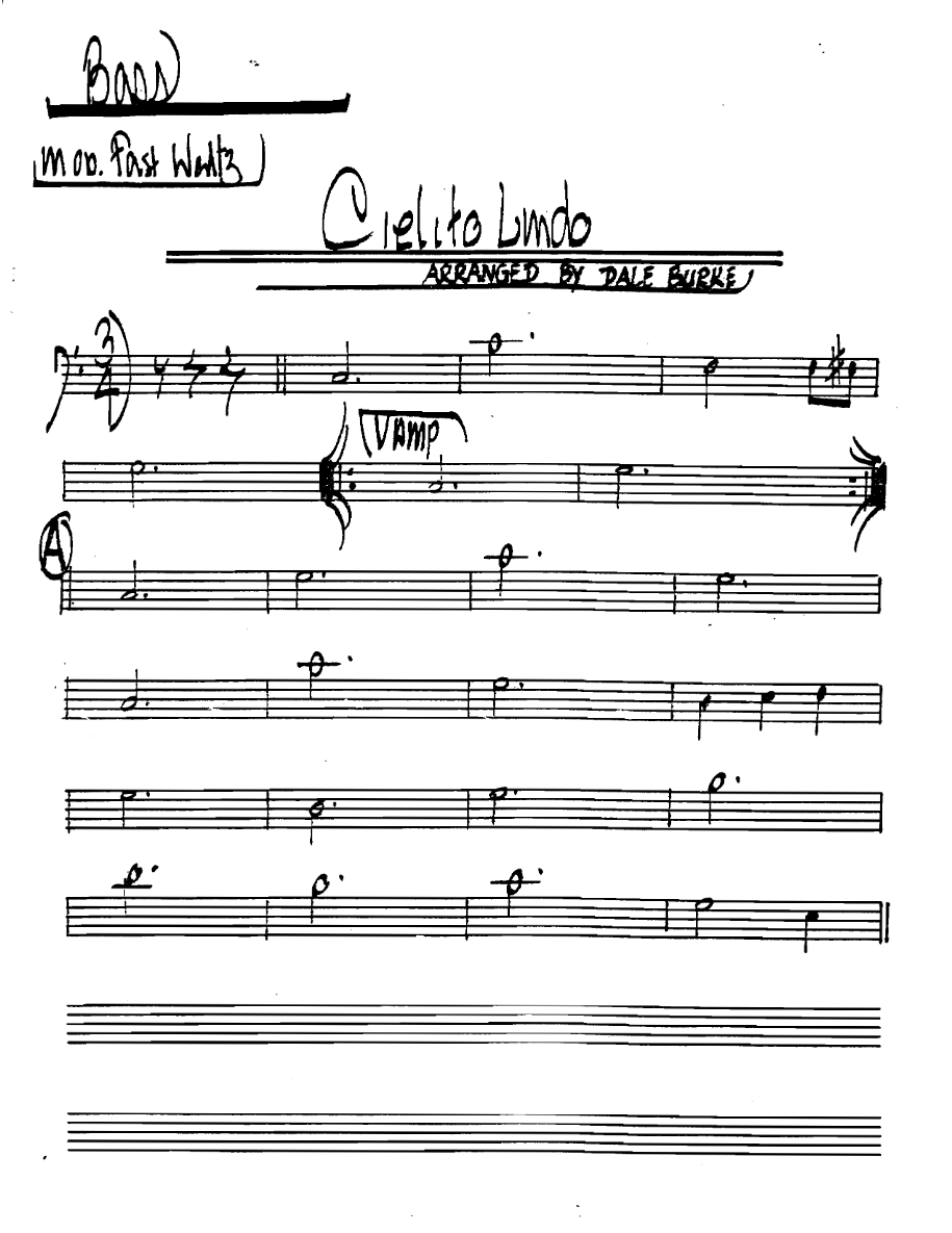 Cielitolindo Bass — sheet music cover (first page)